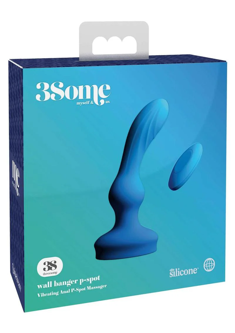 3Some Wall Banger Silicone Rechargeable Remote Control P-Spot Anal Vibrator - Image 2