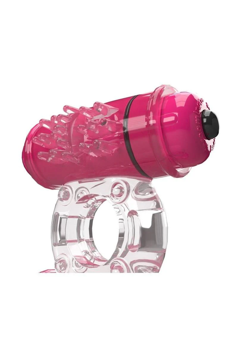 4t Double Wammy Silicone Rechargeable Dual Vibrating Couples Cock Ring - Image 7