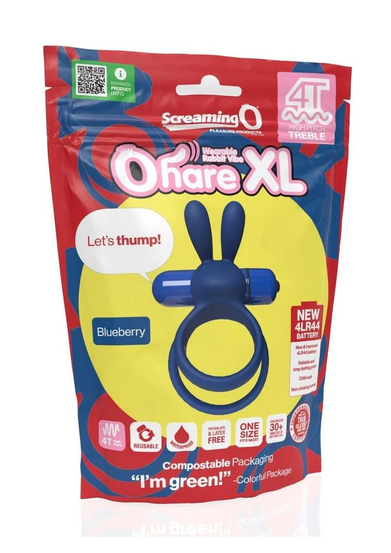 4t Ohare XL Rechargeable Silicone Rabbit Vibrating Cock Ring - Image 11