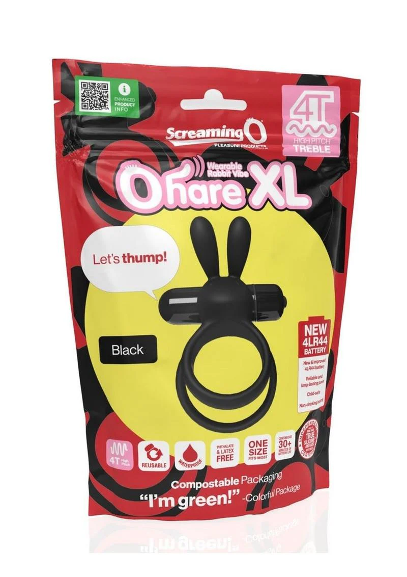 4t Ohare XL Rechargeable Silicone Rabbit Vibrating Cock Ring - Image 14