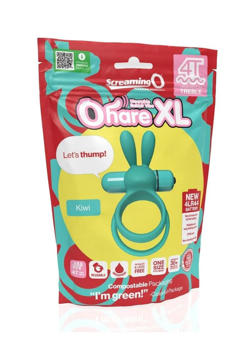 4t Ohare XL Rechargeable Silicone Rabbit Vibrating Cock Ring - Image 5