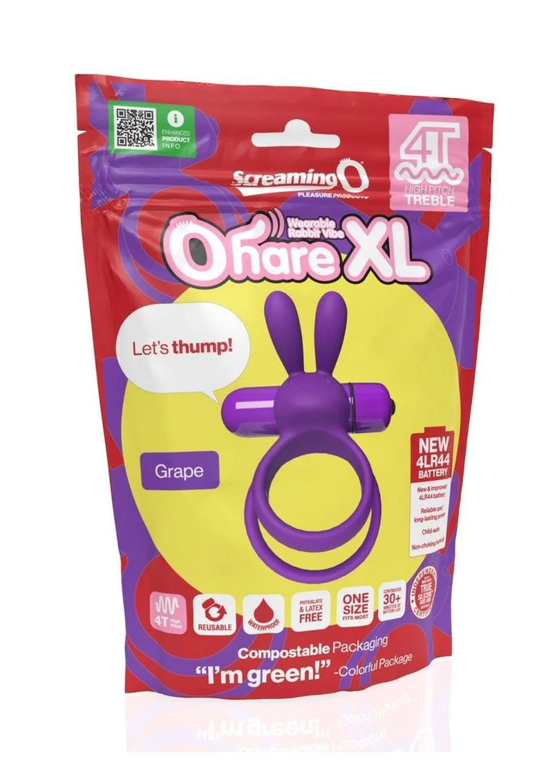 4t Ohare XL Rechargeable Silicone Rabbit Vibrating Cock Ring - Image 8