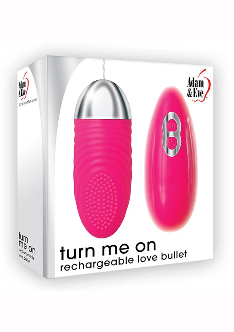 Adam and Eve Turn Me On Rechargeable Silicone Love Bullet with Remote Control - Image 2