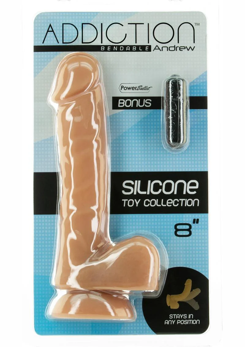 Addiction Andrew Silicone Bendable Dong - Image 2