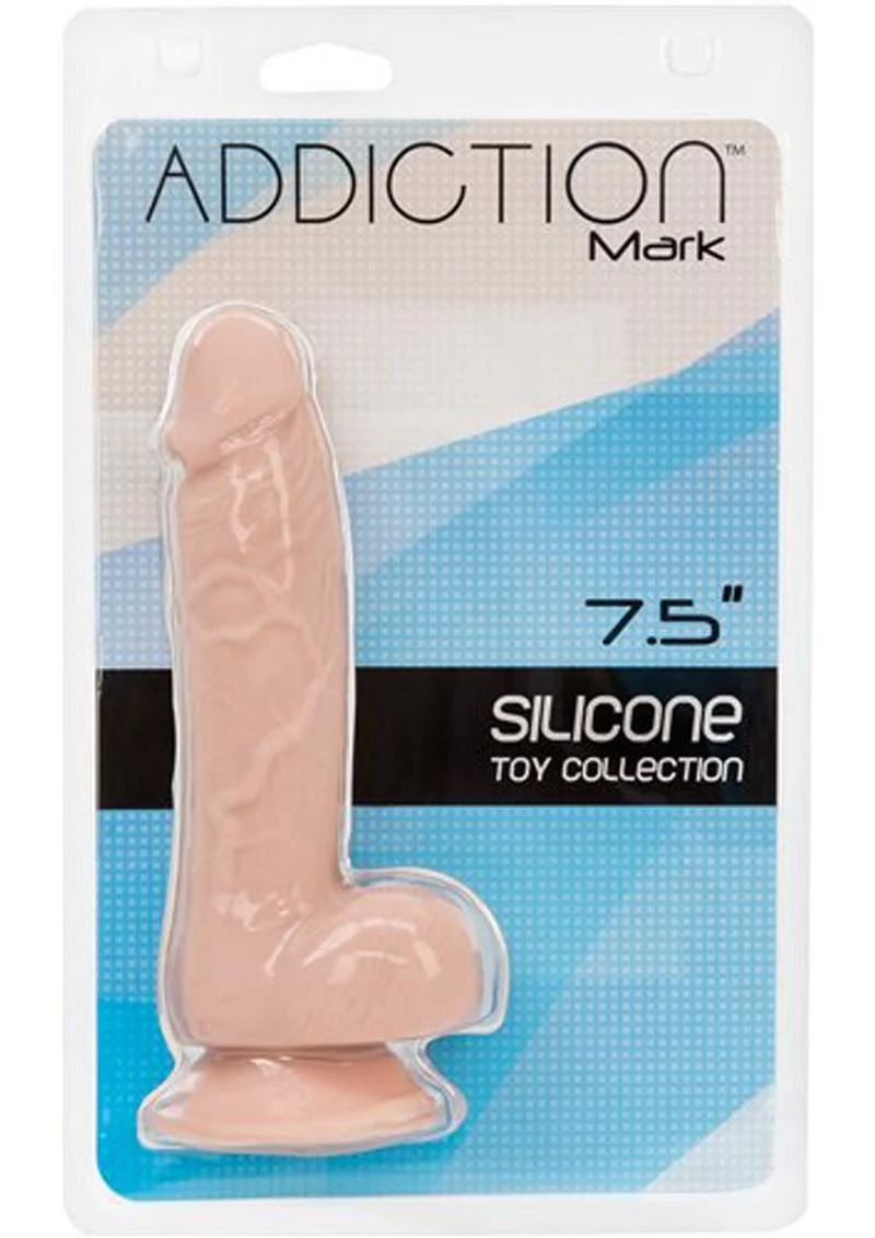 Addiction Toy Collection Mark Silicone Dildo with Balls - Image 2