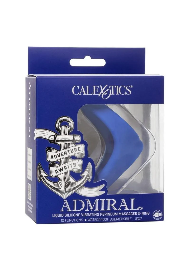 Admiral Liquid Rechargeable Silicone Vibrating Perineum Massager and Cock Ring - Image 2