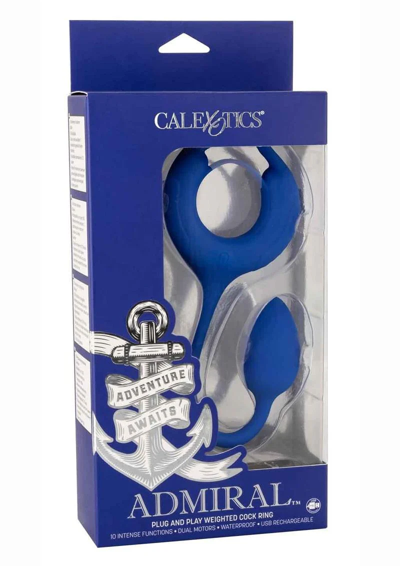 Admiral Plug and Play Weighted Silicone Cock Ring - Image 2