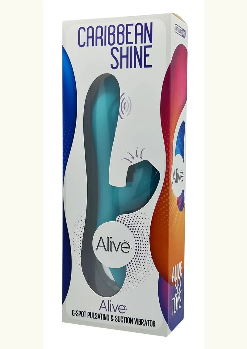 Alive Caribbean Shine Rechargeable Silicone Rabbit Vibrator - Image 3