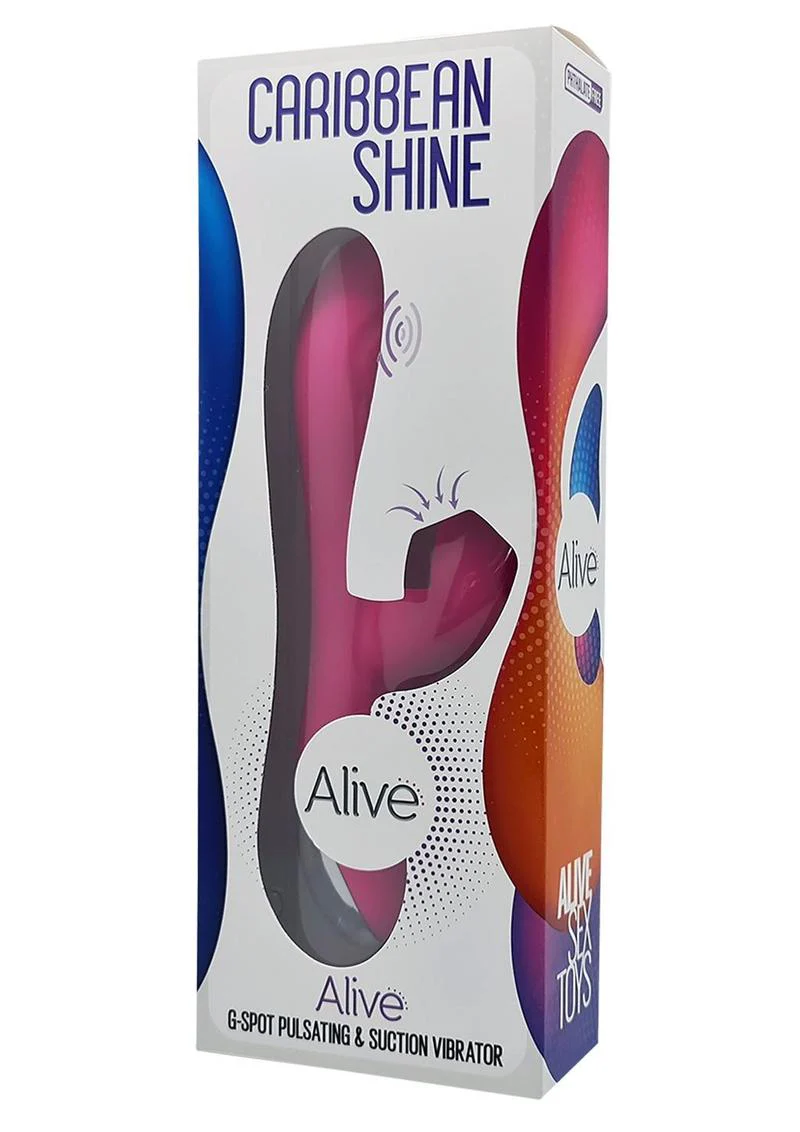 Alive Caribbean Shine Rechargeable Silicone Rabbit Vibrator - Image 5