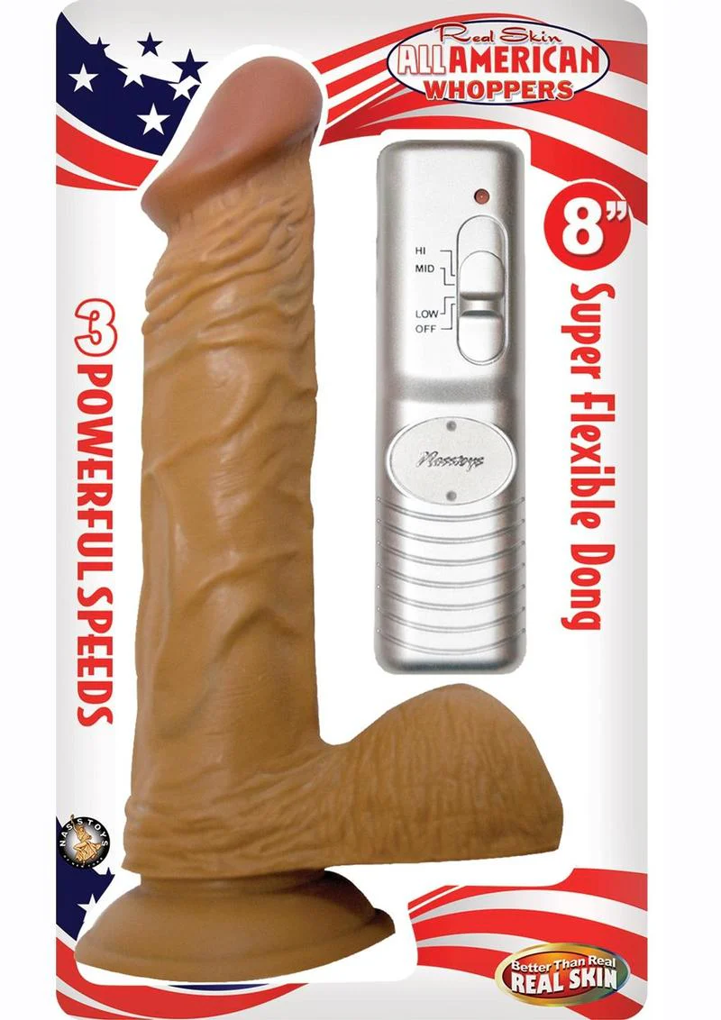 All American Whoppers Vibrating Dildo with Balls Latin - Image 4