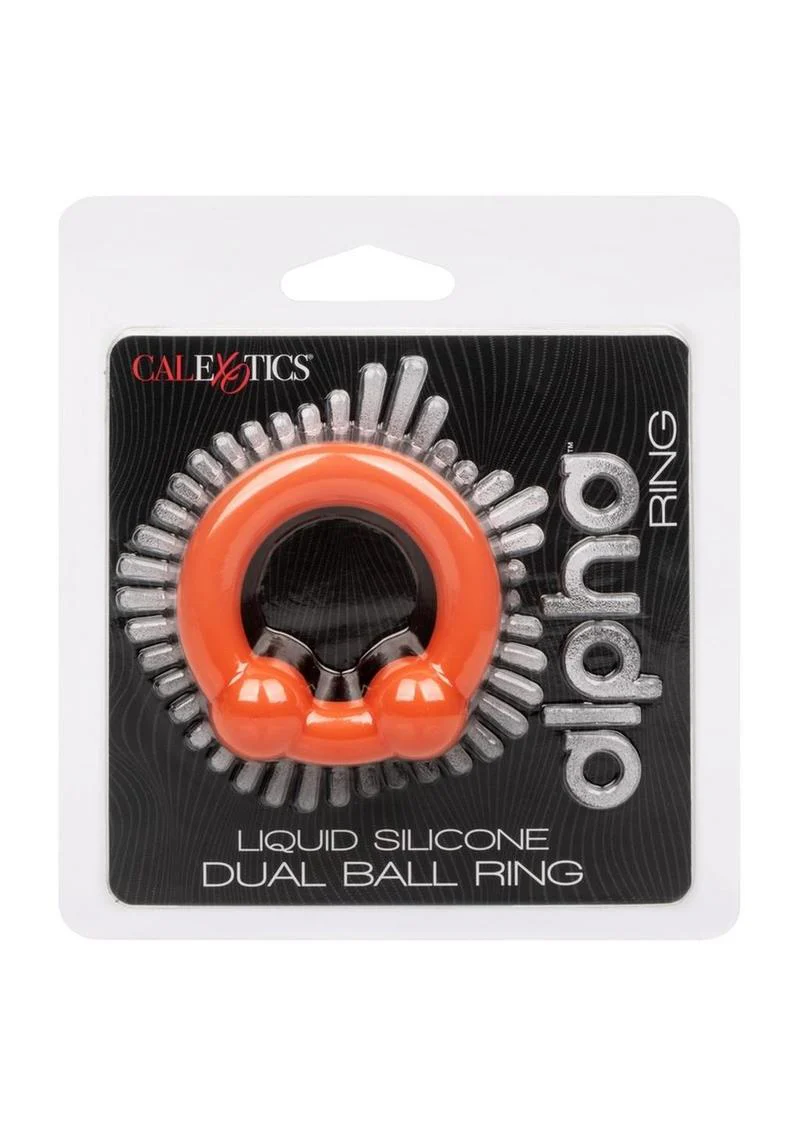 Alpha Liquid Silicone Dual Ball Ring - Image 2