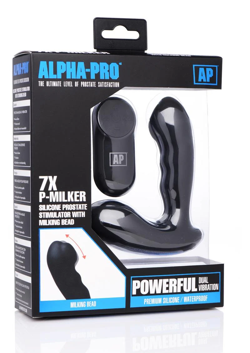 Alpha-Pro P-Milker Silicone Prostate Stimulator with Milking Bead - Image 2