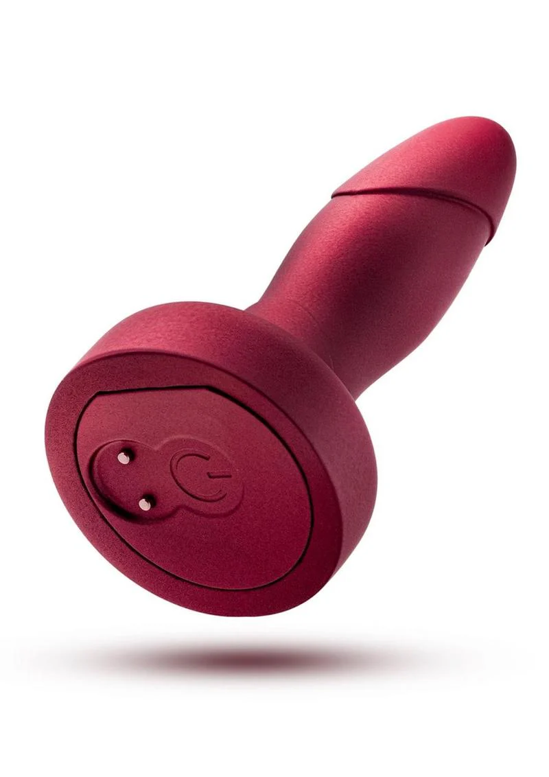 Anal Adventures Matrix Atomic Plug Rechargeable Silicone Anal Plug with Remote - Martian - Image 4