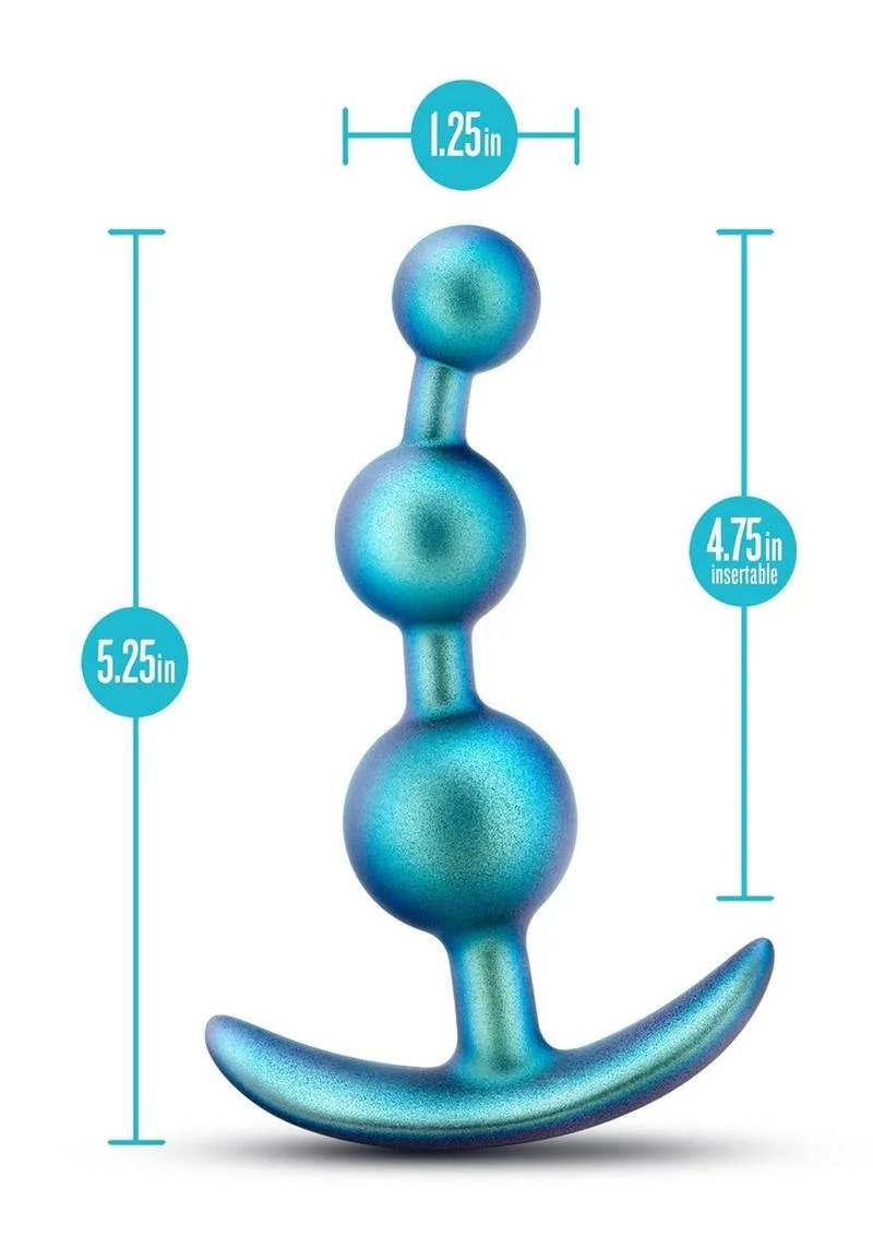 Anal Adventures Matrix Gamma Plug Silicone Anal Plug - Neptune - Image 4