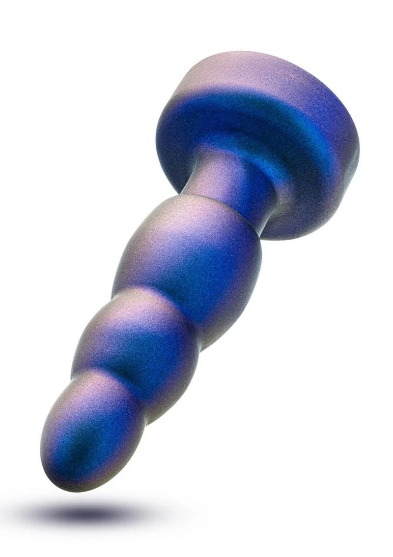 Anal Adventures Matrix Kinetic Plug Rechargeable Silicone Anal Plug with Remote- Space Age - Image 3