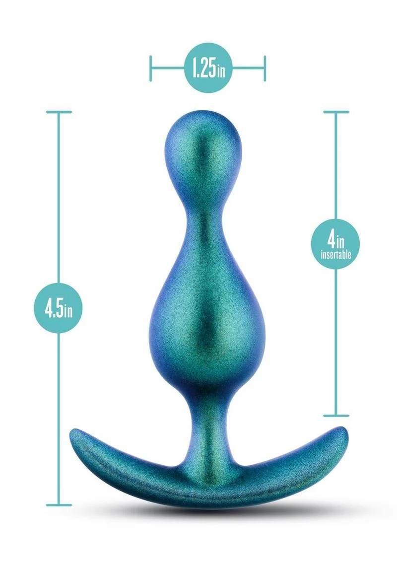 Anal Adventures Matrix Photon Plug Silicone Anal Plug - Neptune - Image 4