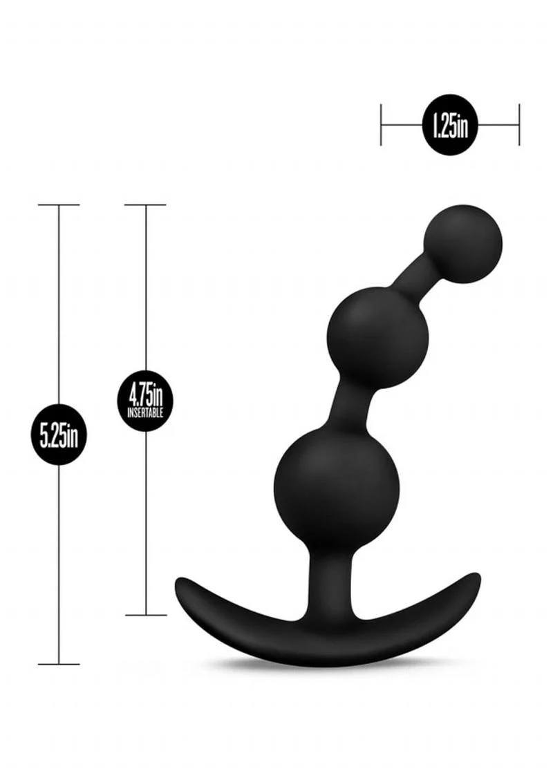 Anal Adventures Platinum Silicone Anal Beads - Image 3