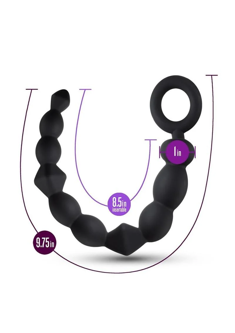 Anal Adventures Platinum Silicone Beginner Anal Beads - Image 4