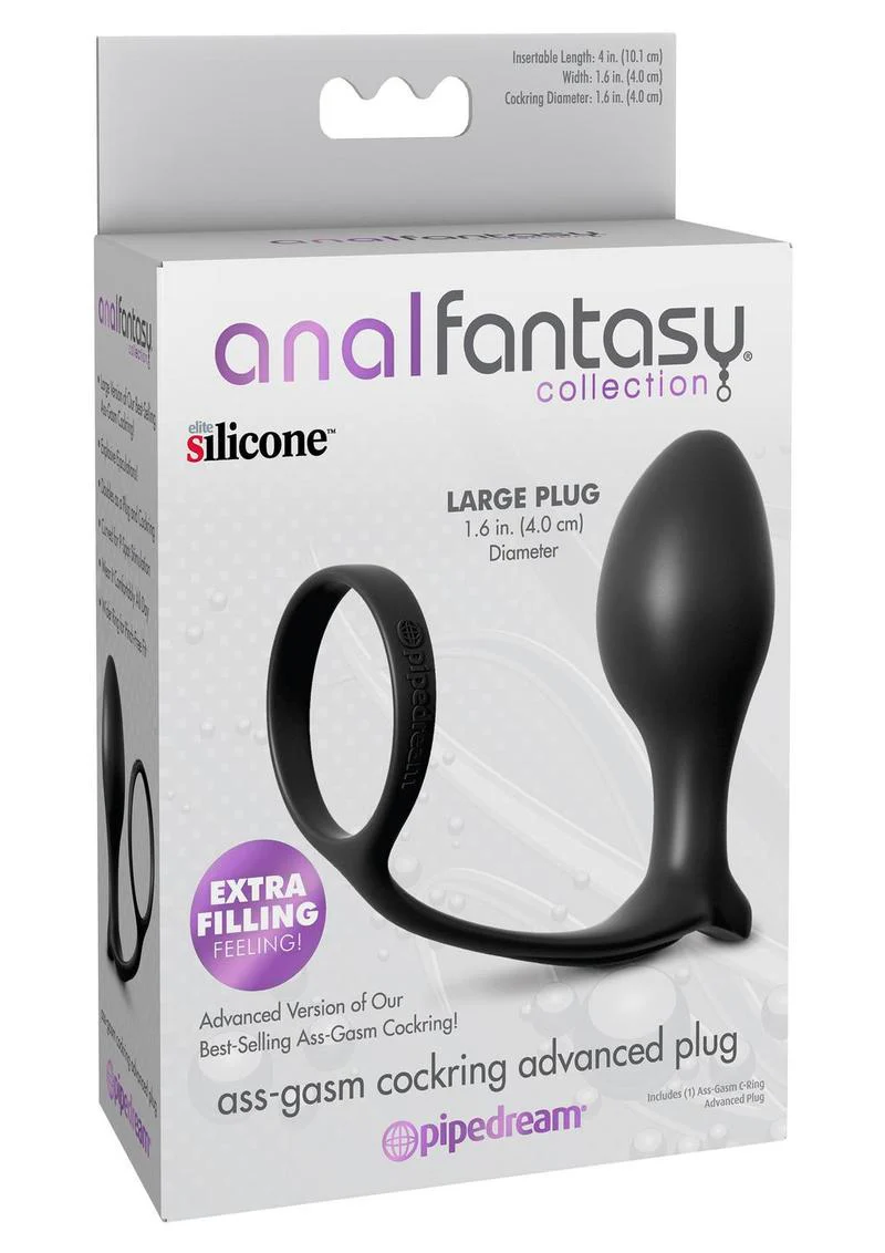 Anal Fantasy Collection Ass-Gasm Cockring Beginners Silicone Plug Slim - Image 2