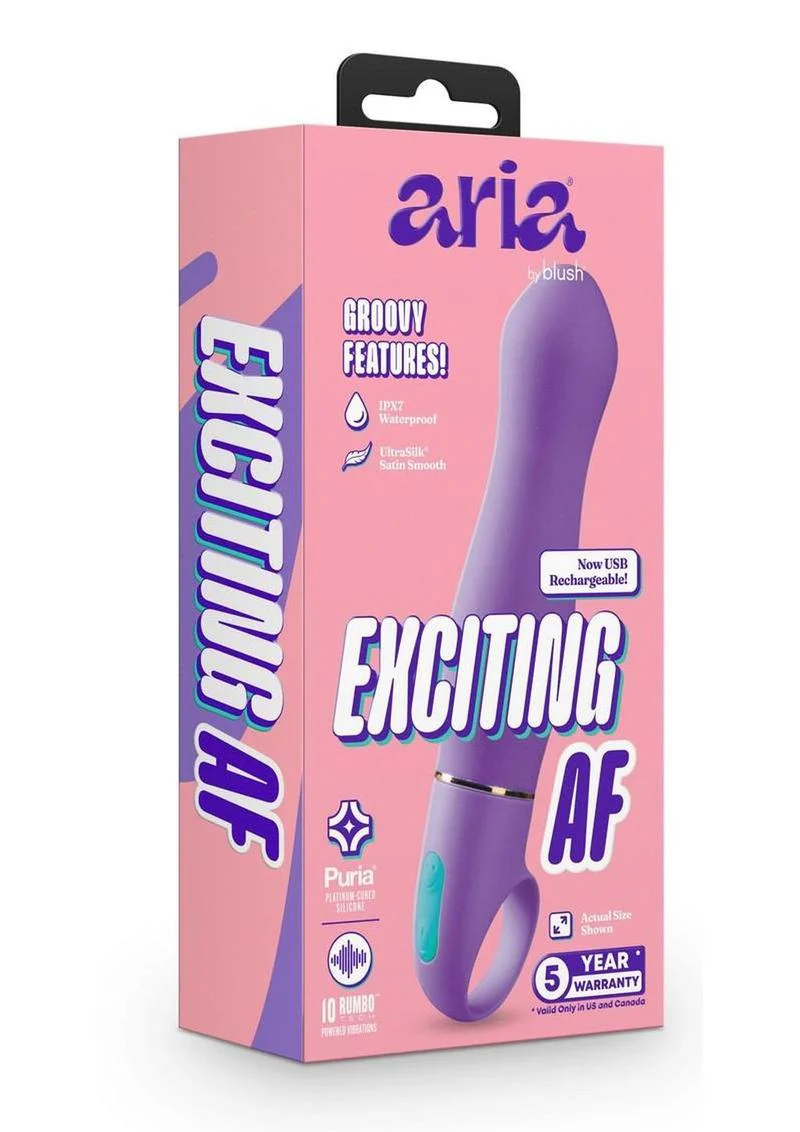 Aria Exciting AF Silicone Rechargeable Vibrator - Image 2