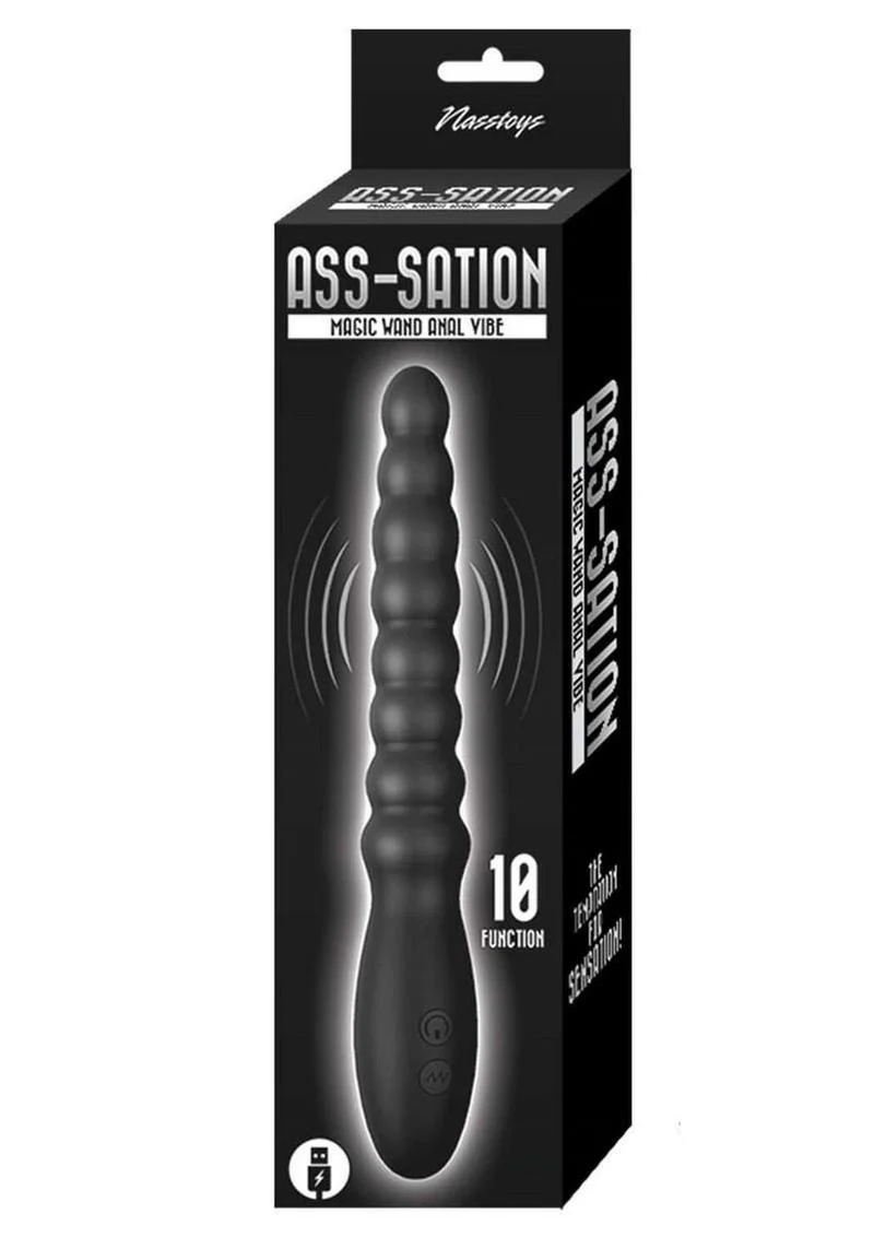 Ass-Sation Magic Wand Rechargeable Silicone Anal Vibrator - Image 3