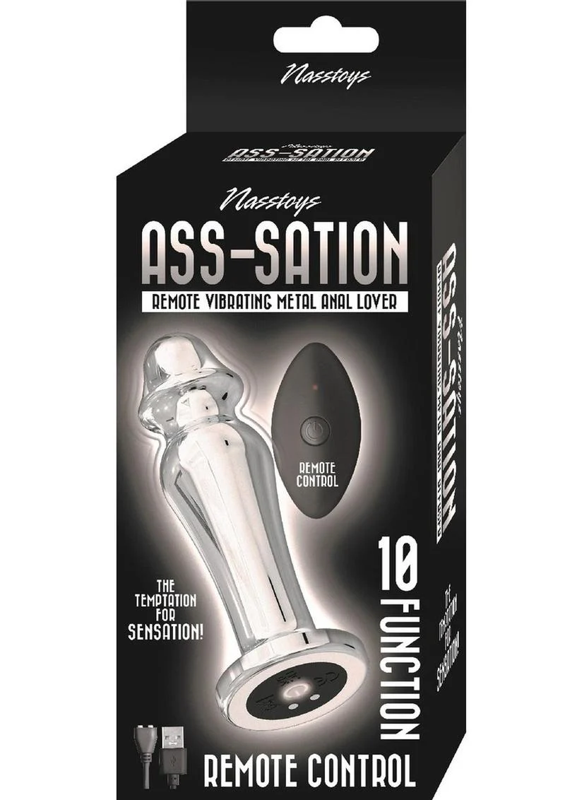 Ass-Sation Remote Control Rechargeable Vibrating Metal Anal Lover - Image 3