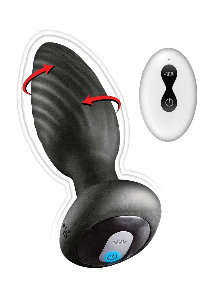 Ass-Sation Remote Vibrating and Rotating Rechargeable Silicone Anal Plug - Image 3