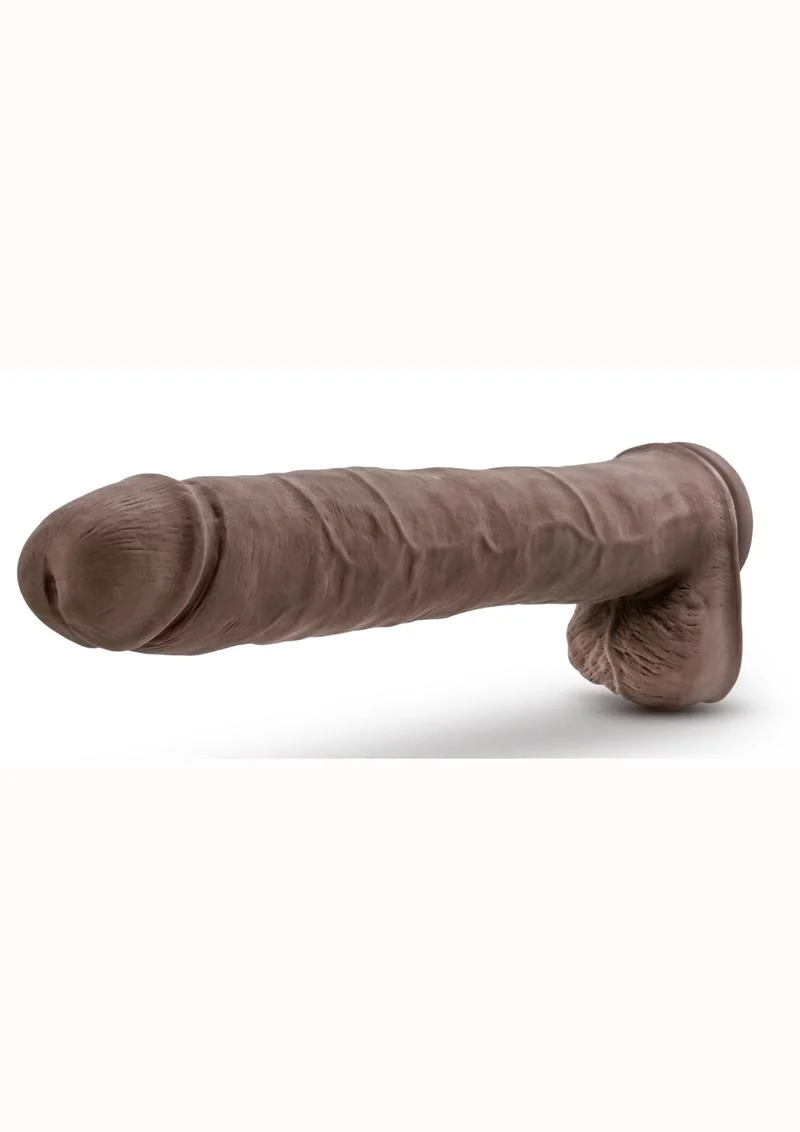 Au Naturel Daddy Sensa Feel Dual Density Dildo with Balls - Image 2