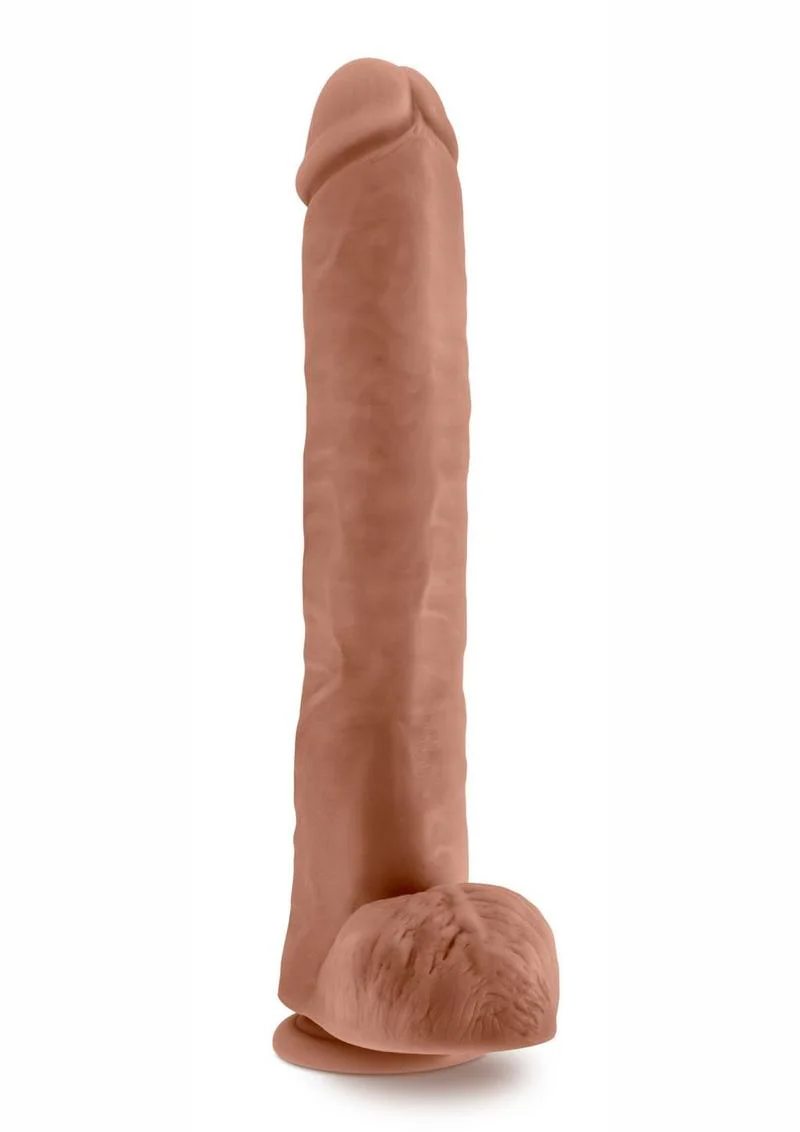Au Naturel Daddy Sensa Feel Dual Density Dildo with Balls - Image 5