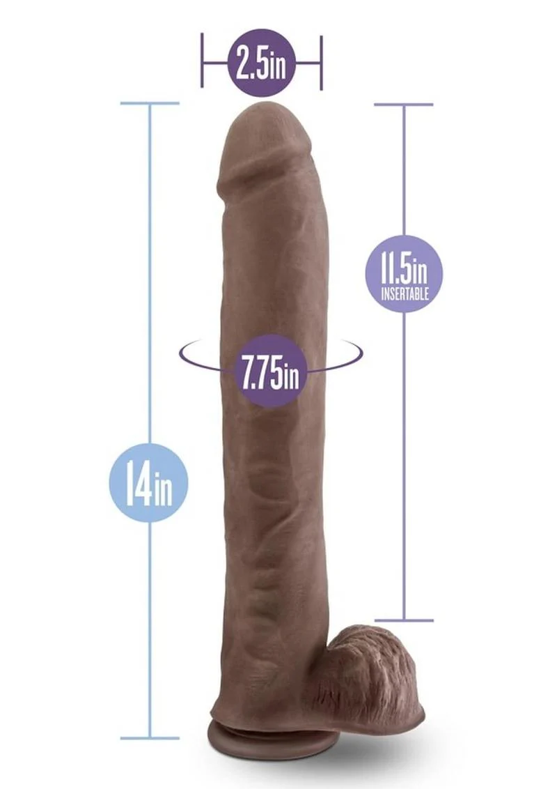 Au Naturel Daddy Sensa Feel Dual Density Dildo with Balls - Image 9