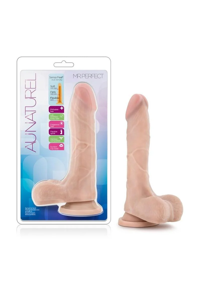 Au Naturel Mister Perfect Dildo with Balls - Image 10