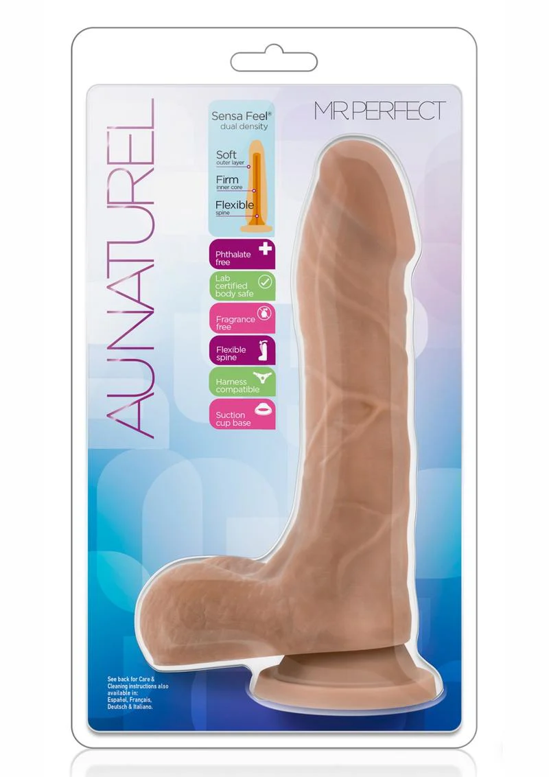 Au Naturel Mister Perfect Dildo with Balls - Image 4