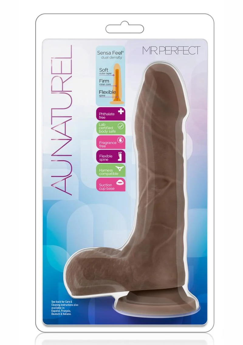Au Naturel Mister Perfect Dildo with Balls - Image 7