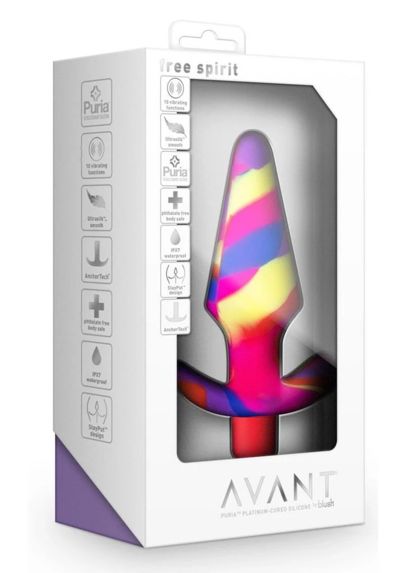 Avant Free Spirit Scarlet Silicone Vibrating Anal Plug - Image 2