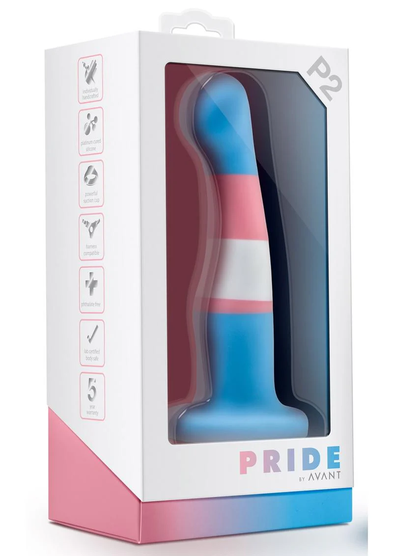 Avant Pride P2 True Blue Silicone Dildo - Image 2