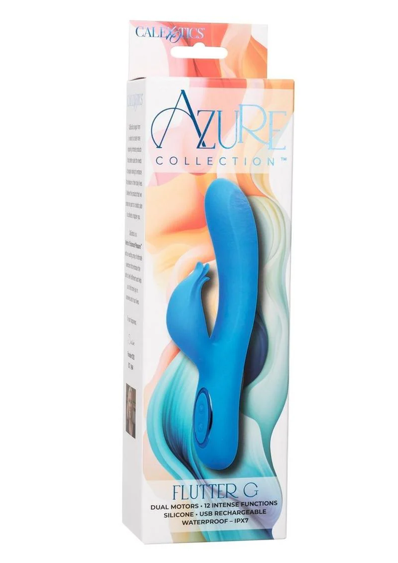 Azure Collection Flutter G Rechargeable Silicone Vibrator - Image 2