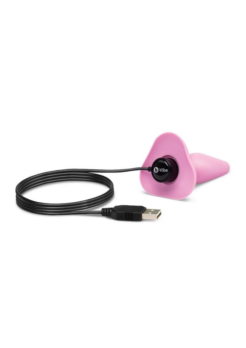 B-Vibe Beginner's Vibrating Rechargeable Silicone Butt Plug - Image 4