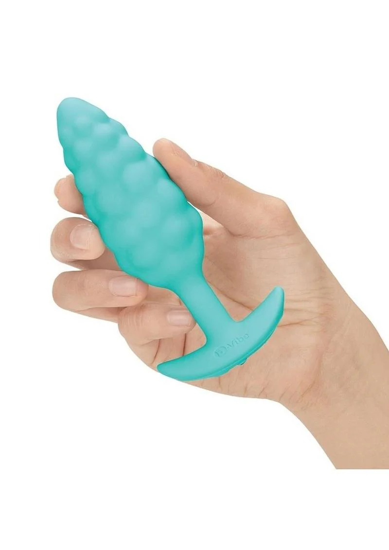 B-Vibe Bump Textured Rechargeable Silicone Anal Plug - Image 4