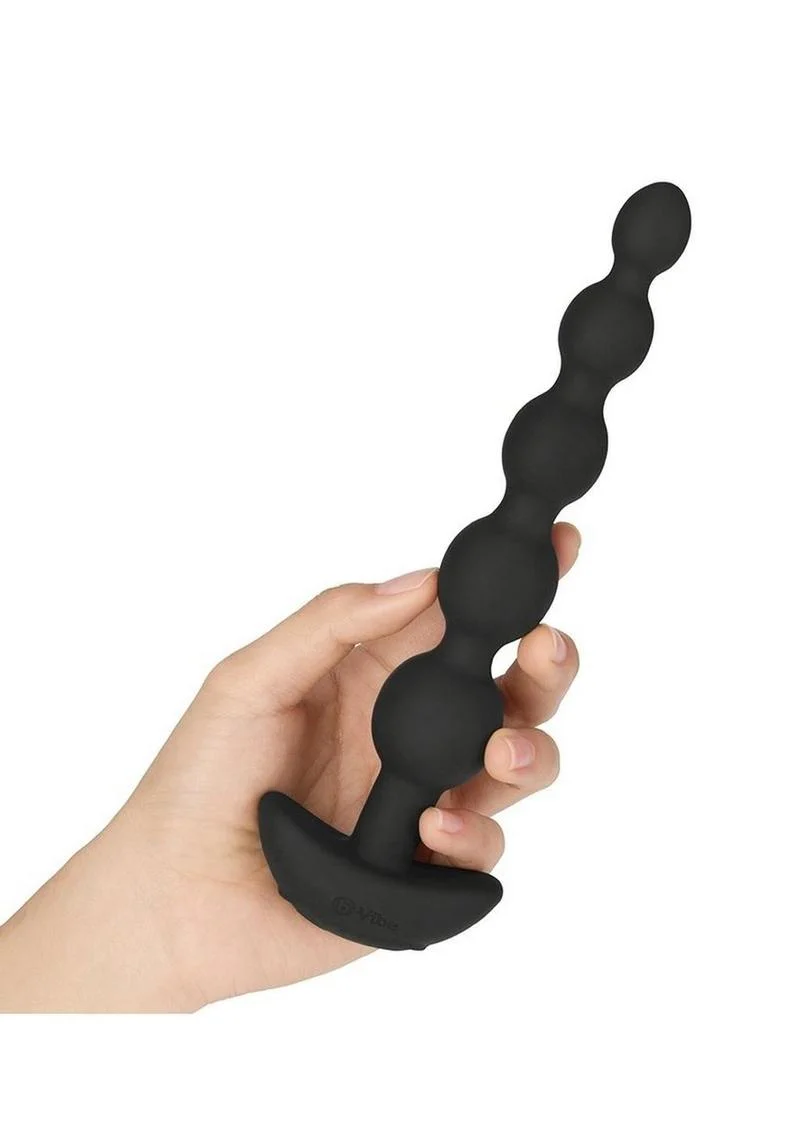 B-Vibe Cinco Rechargeable Silicone Anal Beads - Image 4