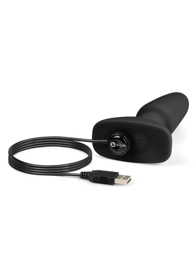 B-Vibe Rimming Petite Rechargeable Silicone Anal Plug with Remote Control - Image 11