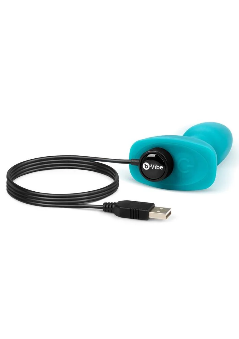 B-Vibe Rimming Petite Rechargeable Silicone Anal Plug with Remote Control - Image 5
