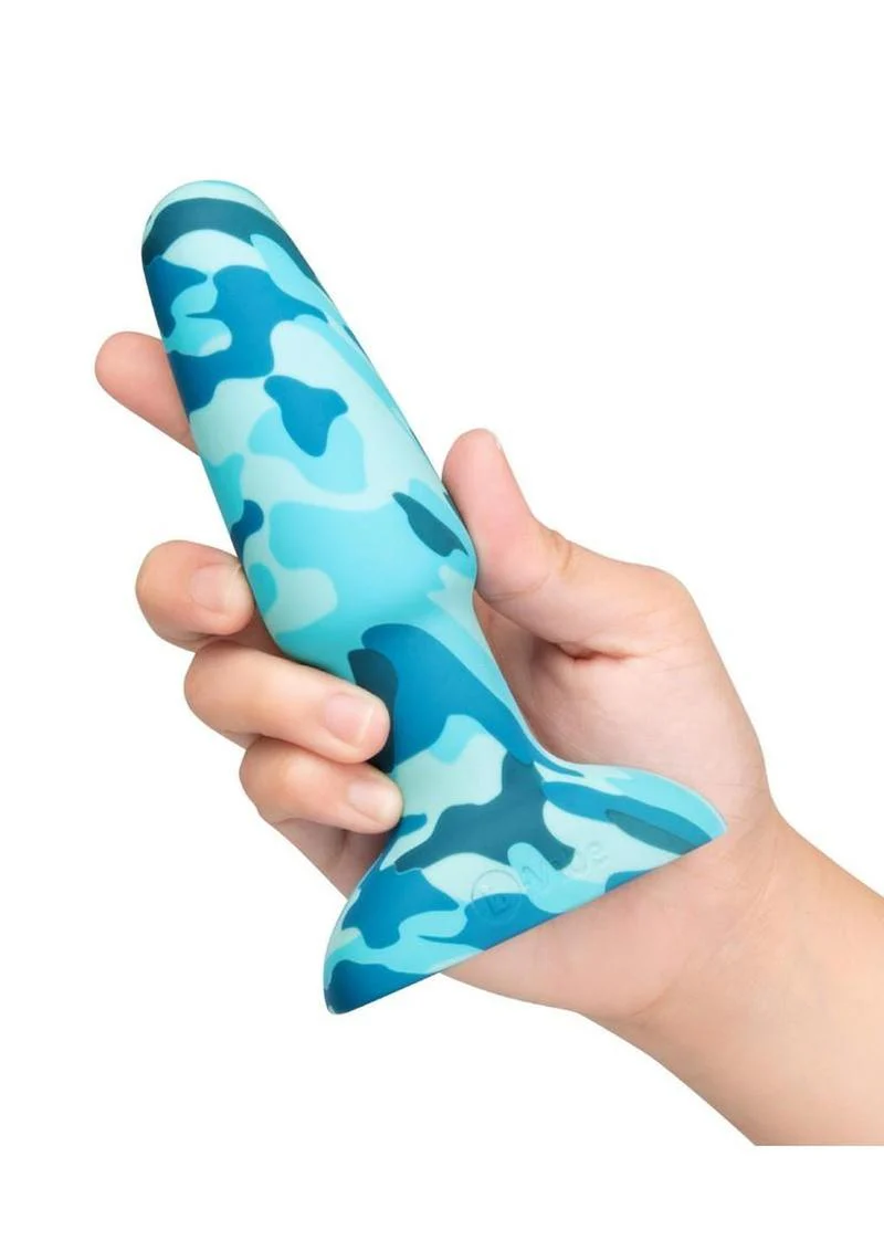 B-Vibe Rimming Plug 2 Rechargeable Silicone Anal Plug - Camo - Image 3