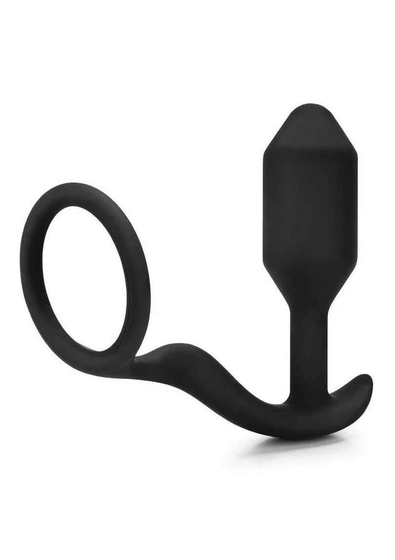 B-Vibe Snug and Tug Silicone Cock Ring and Anal Plug - Image 3