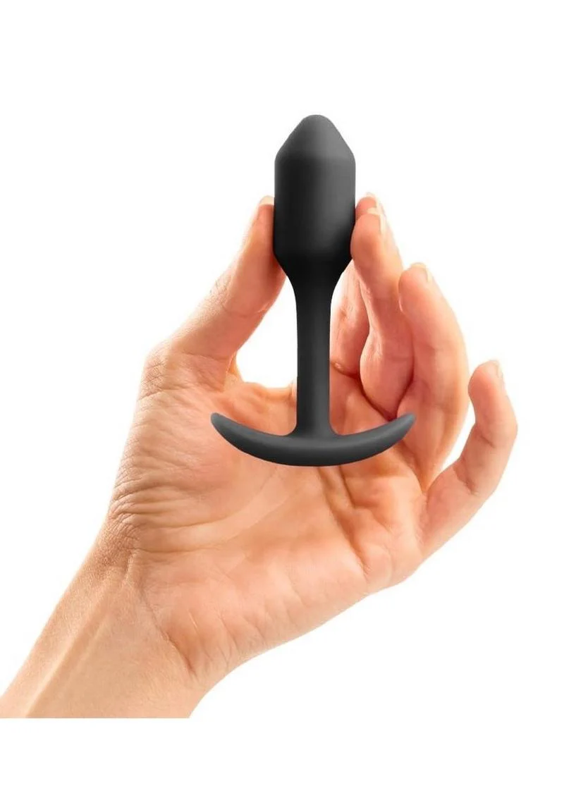 B-Vibe Snug Plug 1 Silicone Weighted Butt Plug - Image 12