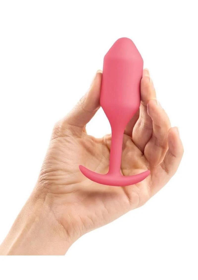 B-Vibe Snug Plug 2 Silicone Weighted Anal Plug - Image 13