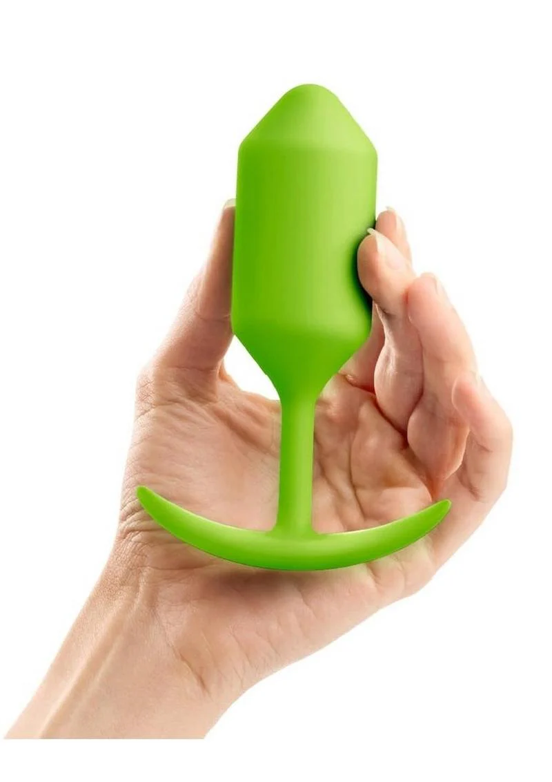 B-Vibe Snug Plug 3 Silicone Weighted Anal Plug - Image 13