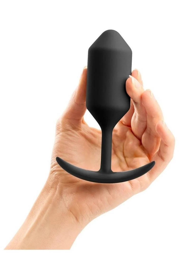 B-Vibe Snug Plug 3 Silicone Weighted Anal Plug - Image 16