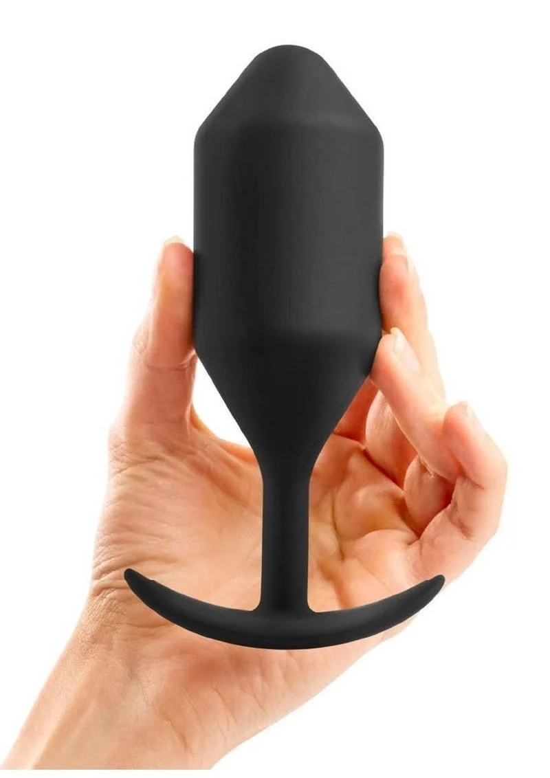 B-Vibe Snug Plug 5 Silicone Weighted Anal Plug - Image 8