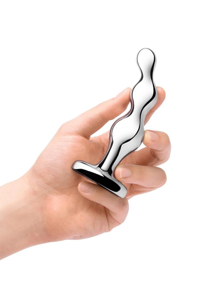B-Vibe Stainless Steel Anal Beads - Image 4
