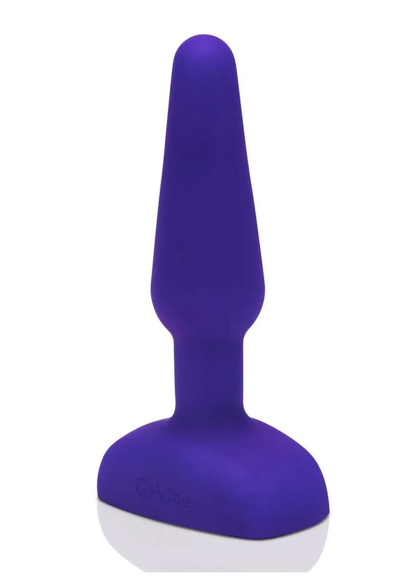 B-Vibe Trio Plug Rechargeable Silicone Anal Plug with Remote Control - Image 3